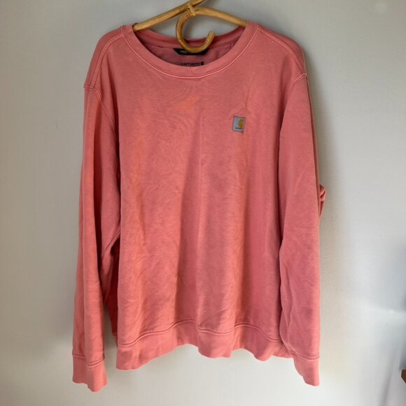 Carhartt Relaxed Fit Midweight French Terry Crewneck Sweatshirt Women's 2X - Picture 2 of 6